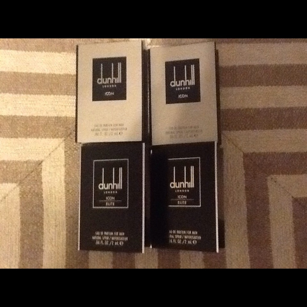 4 Dunhill EDP Samples for Men Icon & Icon Elite